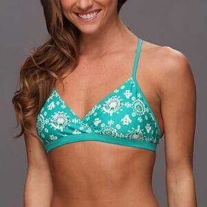 Patagonia Kupala Indian Swim Bandana Triangle Bikini Top sz M